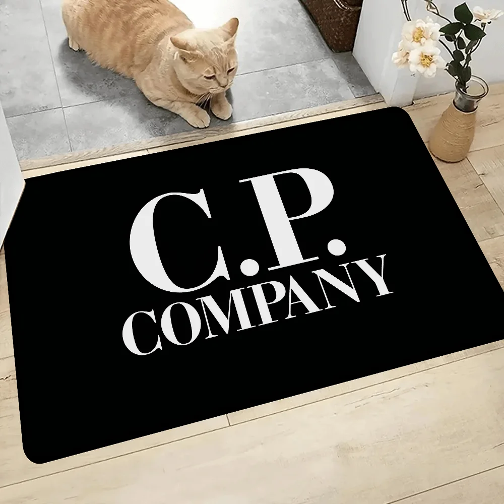 Fashion CP Letter Doormat Entrance Door Bedroom Kitchen Floormat Non-slip Decorative Floor Carpet Bedside Area Rugs Home Decor