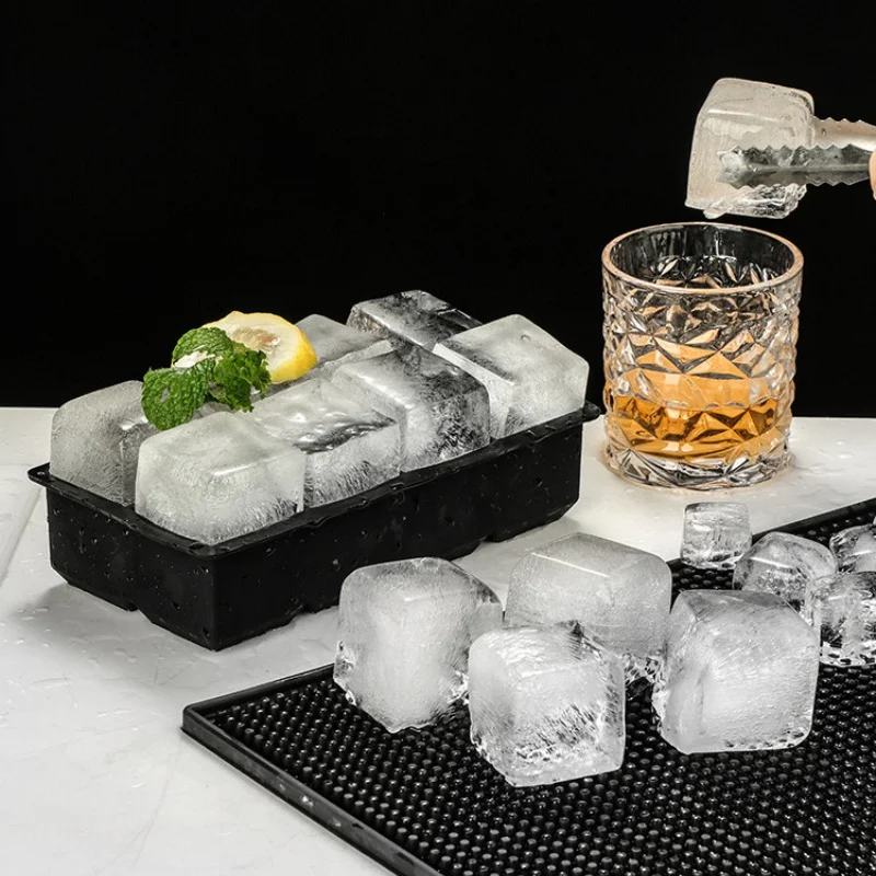 4/6/8/15 Grids Silica Gel Ice Cube Mold Large Square Ice Cube Ice Cube Mold DIY Ice Maker Cube Tray Ice Cube Tray