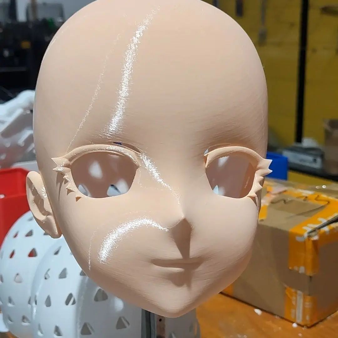 

Customize Character New Testament Angel Cos Kigurumi Half Head with Lock Anime Cosplay Kig Mask Costumes Accessories