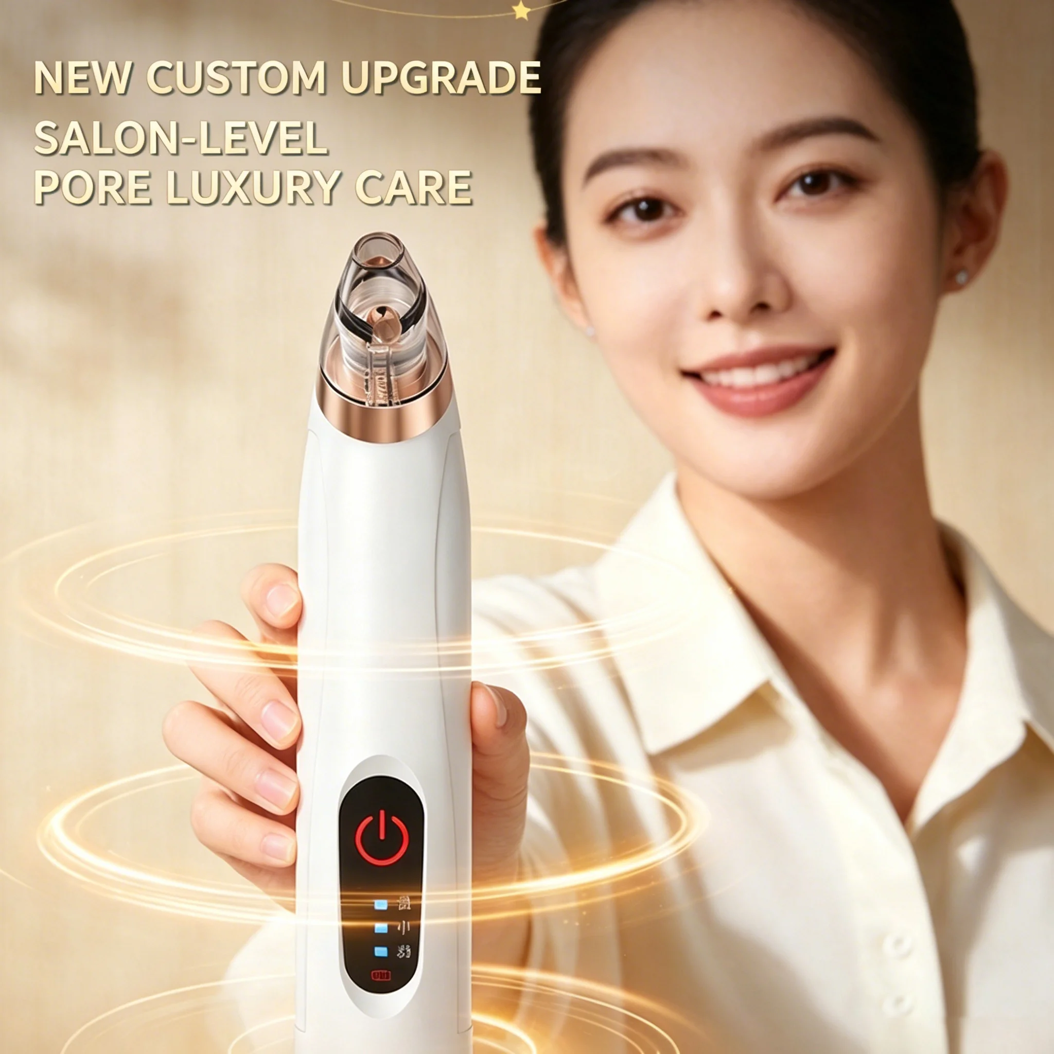 Electric Blackhead Suction Device with Visualized Small Bubble Technology Facial Pore Cleaner for Beauty And Blackhead Removal