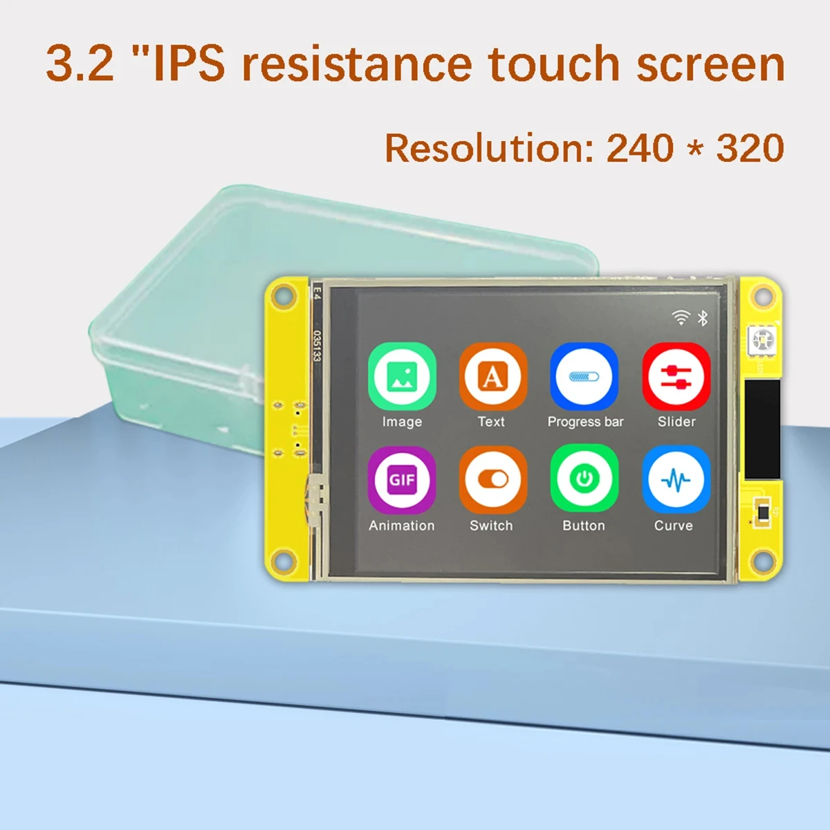 ESP32 3.2 "240*320 IPS หน้าจอสมาร์ทจอแสดงผล Arduino lvgl WiFi และบลูทูธ3.2นิ้ว capacitive สัมผัส LCD TFT โมดูล