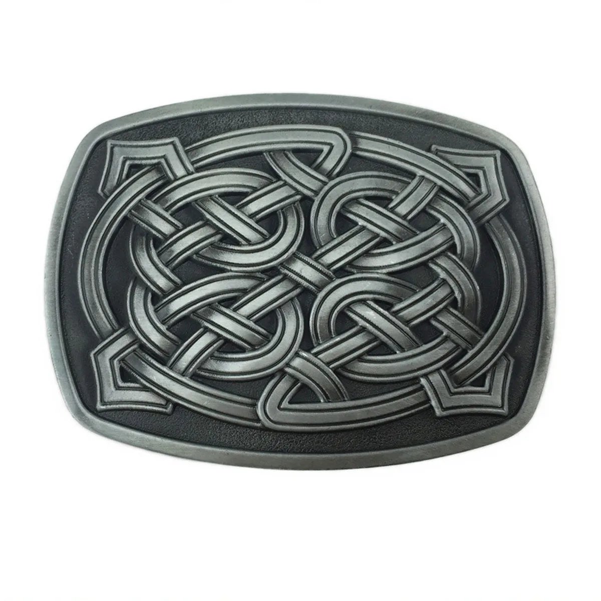 

T-DISOM Men's Retro Fashion Belt Buckle Woven Knot Design Accessory for Men's Clothing