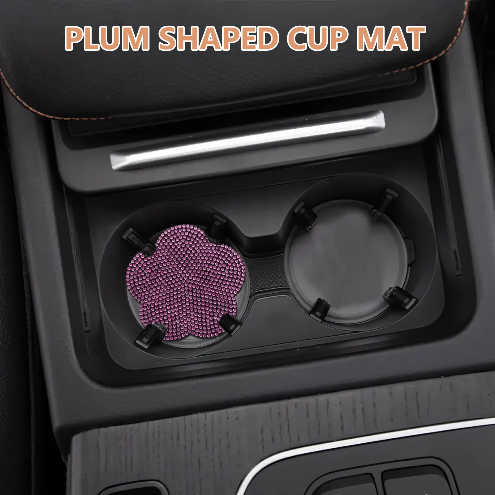 

Bling Car Cup Holder Coaster Anti-Slip Insulation Cup Mat Heat Resistant Durable Sturdy Drink Pad For Car Home Non-Skid Tumbler