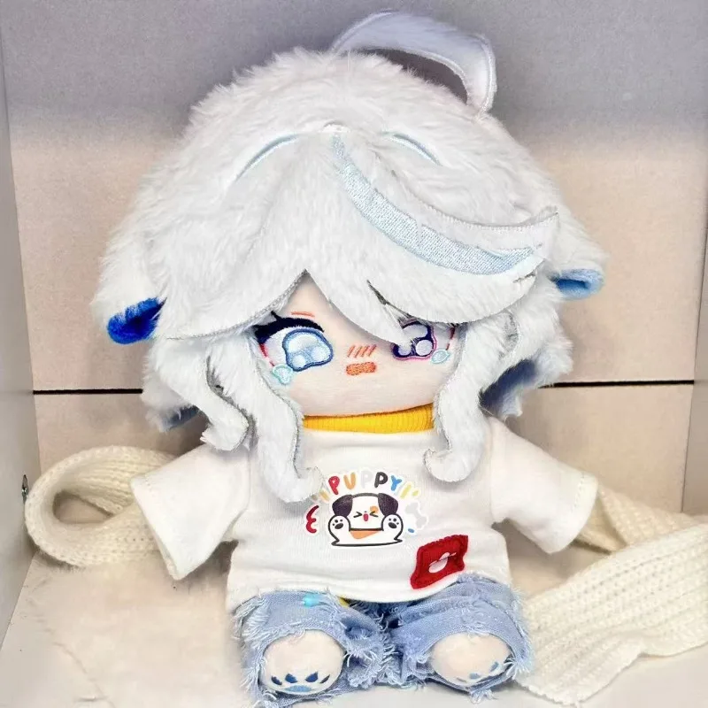20CM Anime Genshin Impact Furina śliczne pluszowe lalki z szkieletem nadziewane Cosplay Kawaii uszy festiwal dla przyjaciół prezent