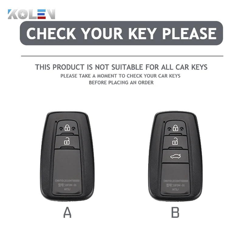 Funda de TPU para mando a distancia de coche, carcasa a la moda para Toyota Corolla Prius Camry CHR C-HR RAV4 Altis Land Cruiser Prado, sin llave