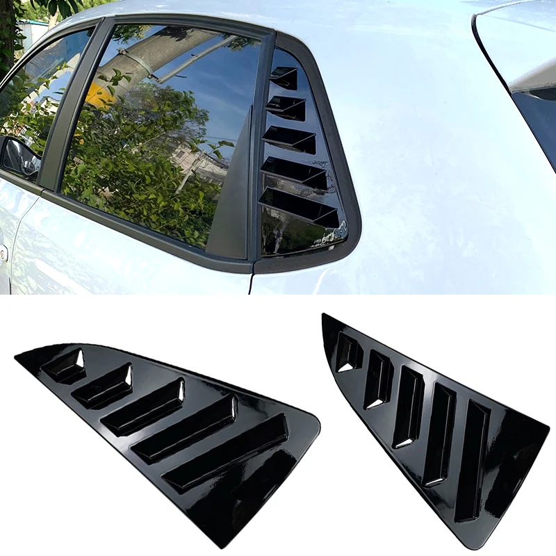 

For Volkswagen Polo 6R 6C Car Rear Window Shutter Cover Trim Window Louver Side Vent Trim Triangle Shutter Panel 2011-2017 Auto