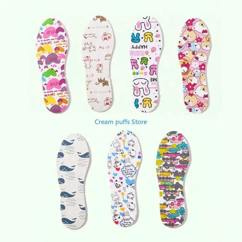 50LE Massage Shoe Insoles for Kids,Child Replacement Inserts,Breathable,Washable,Absorb Shocks and Stay for