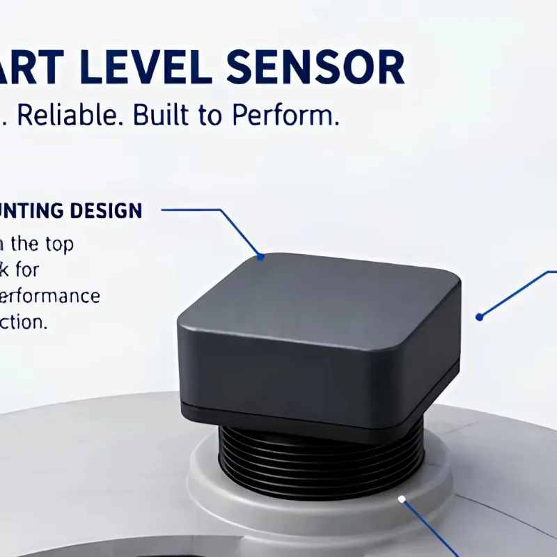 5G Wifi Smart Liquid Level Sensor Non Contact Ultrasonic Level Gauge for 4M Water Fuel Oil Storage Tank Remote Level Monitoring