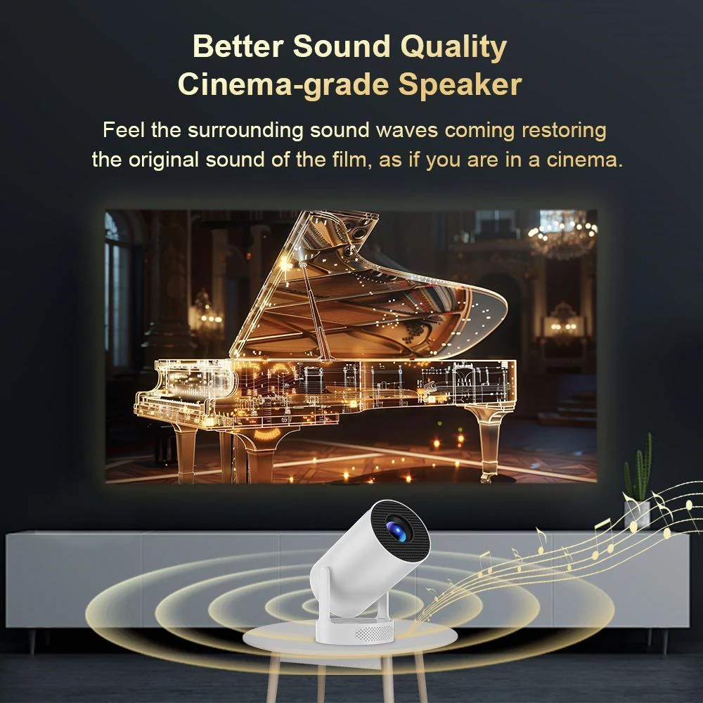 Игровой проектор Velec HY300 Pro Hi-Fi 2IN1 Android 11 проектор с 2 беспроводными игровыми контроллерами встроенный проектор для игр 20000+
