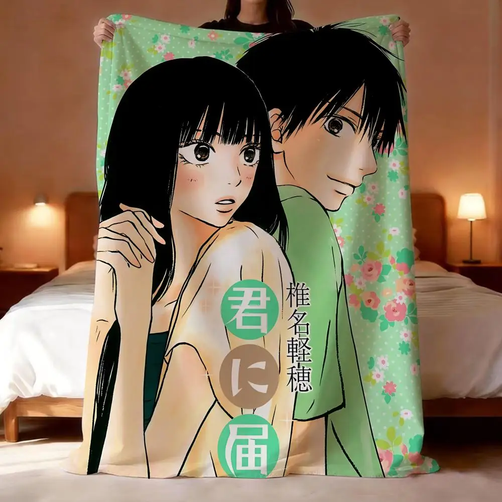 

Classic comics Kimi Ni Todoke Throw Lightweight 240g Flannel Blanket Soft Skin-friendly for Summer Cooling