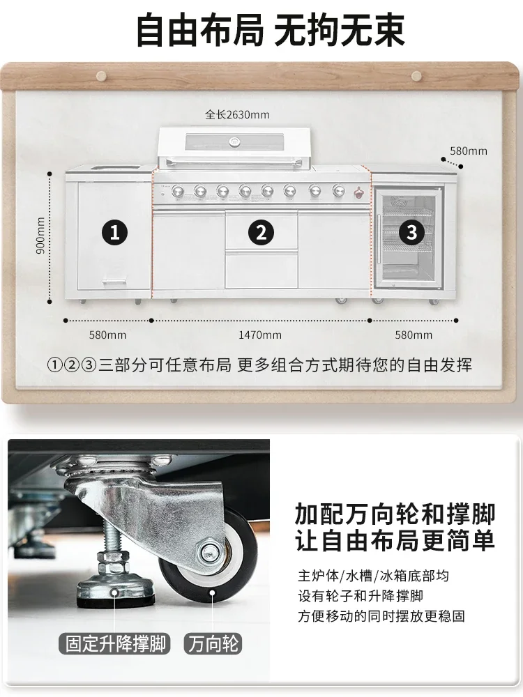 Craftsman Modular Integral Patio Grill