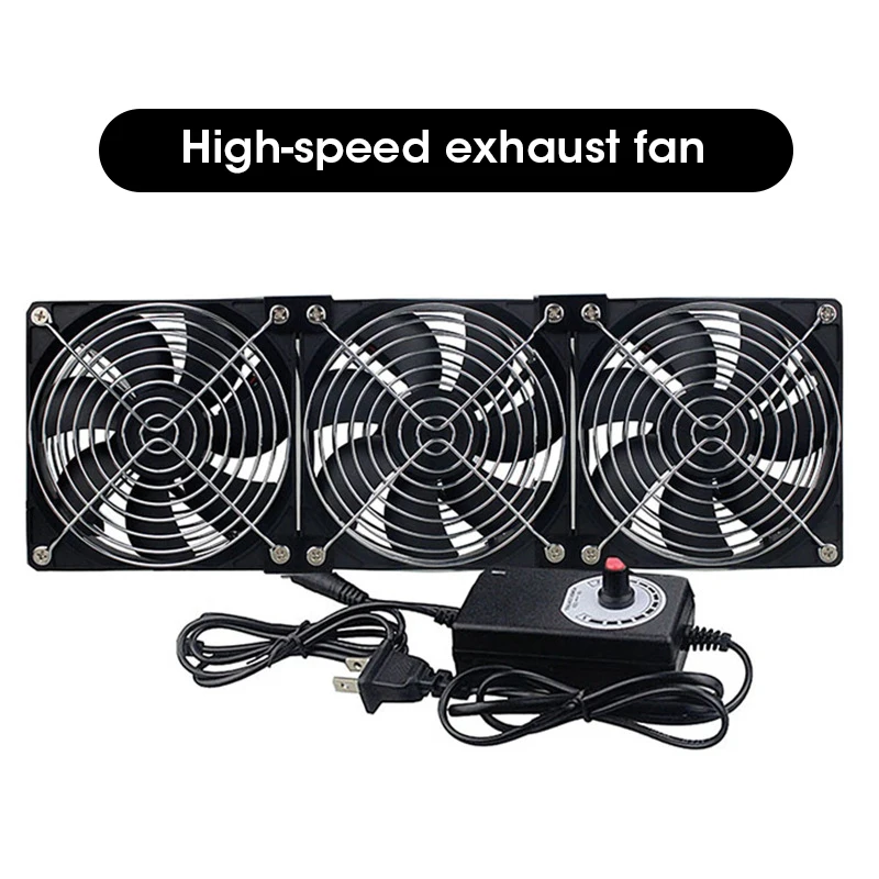 Multifunctional Fast Cooling Exhaust Fan with Switch Cable for PC CPU Server Chassis Router Ventilation System