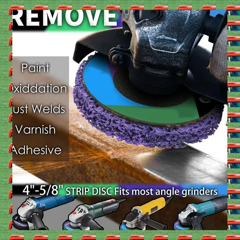 ABMO 12 Pack 4 Kinds Paint Strip Discs 4X5/8Inch Angle Grinder Stripper Wheels For Removing Paint Rust And Oxides Of Metal