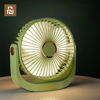 Youpin FunSnap Rechargeable Quiet Fan Home Desktop Portable Air Circulator with Led Light Portable Multifunctional Desktop Fan