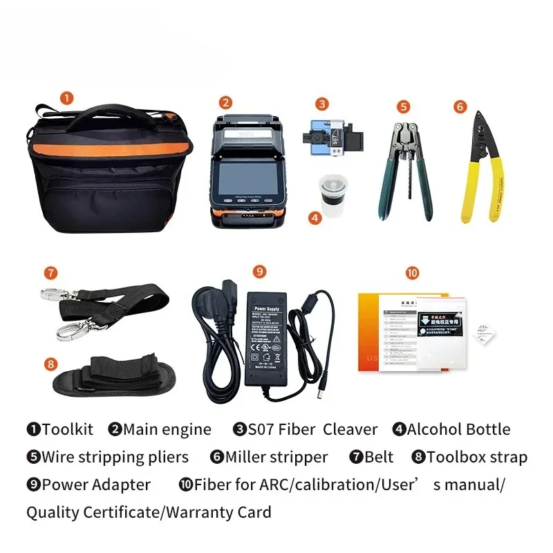 AI-5 AI-6A AI-6C AI-6C+ SM&MM Fully Automatic FTTH Fiber Optic Splicing Machine Optical Fiber Fusion Splicer factory price