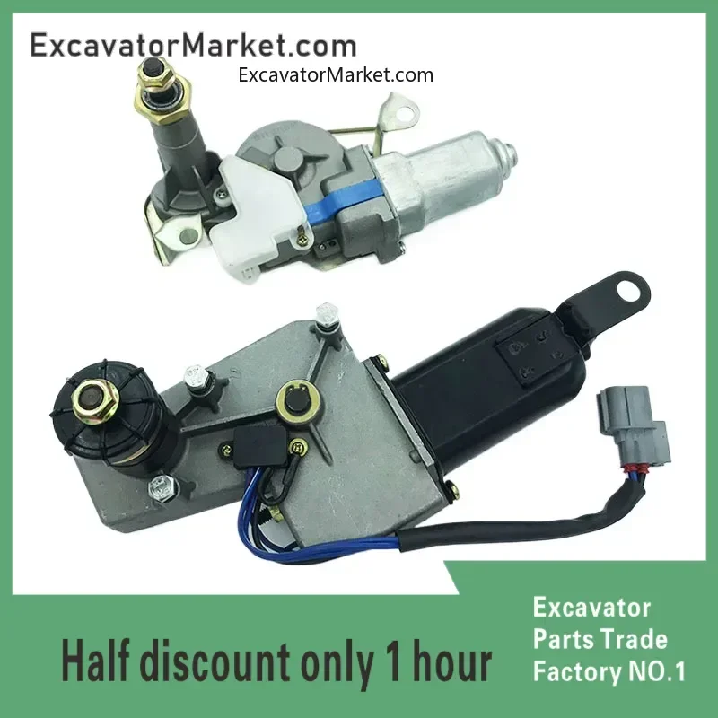 For Hitachi ZAX60/70/90 Wiper Motor Assembly Wiper Motor Wiper Arm Excavator Accessories High Quality