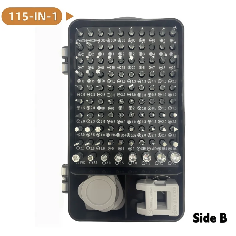 115-in-1 Screwdriver Set  Multi-functional Toughbuilt Screwdriver for Maintenance Portable Tool Kit  DIY for Home Use Hand Tool