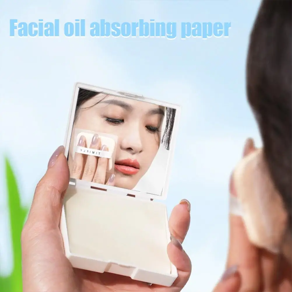 Chinese Brand Portable Facial Oil Absorbing Paper With Surface Sponge Care Velvet And Clear Sheets Freshness Mirror Skin 10 Z8M7