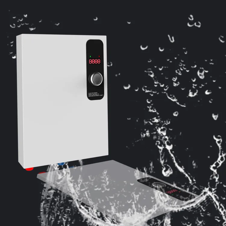 Chauffe-eau électrique instantané sans réservoir, 24kW, système de chauffage de l'eau pour la douche