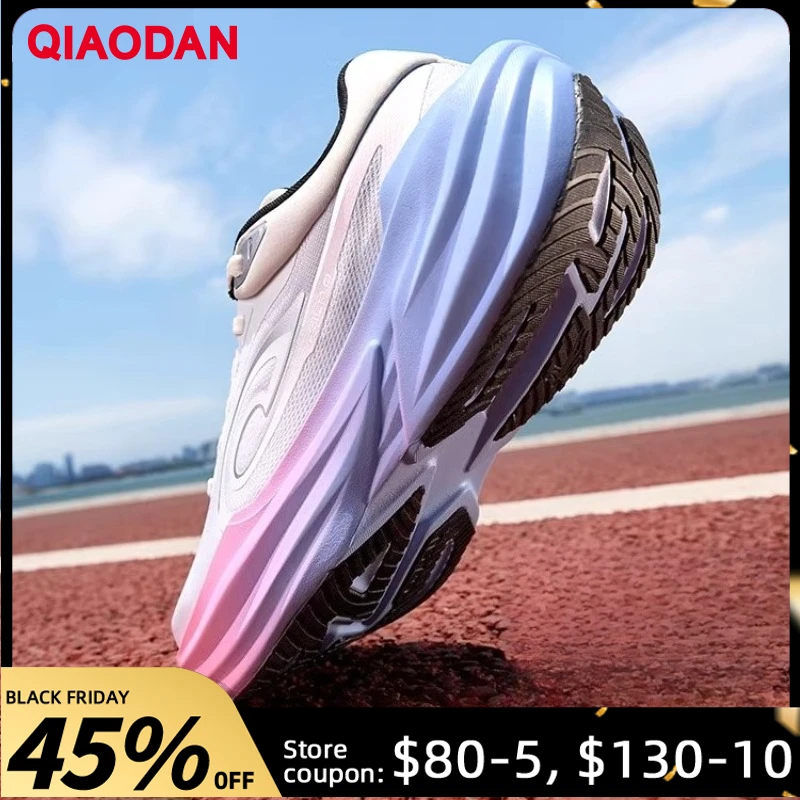 

QIAODAN TG1.0 женские марафонские кроссовки на платформе 2025 гоночные шоковые кроссовки для бега на длинные расстояния с мягким отскоком QDB022253285