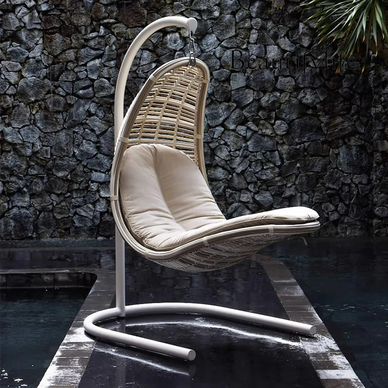 

European Patio Swings Leisure Garden Terrace Swing Home Bedroom Lazy Hammock Bird's Nest Rocking Chair Indoor Outdoor Furniture