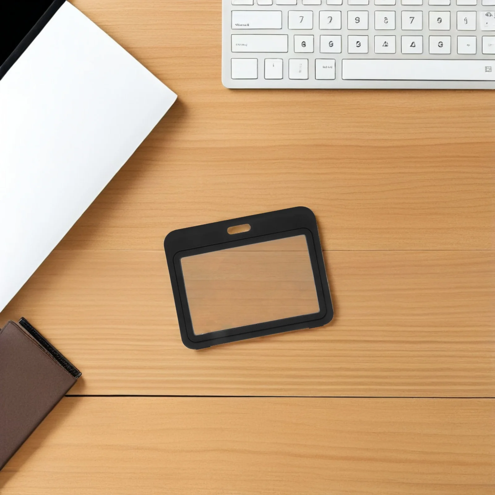 

12Pcs Horizontal Transparent Double Sided Id Card Holders Flipfold Badge Protector Sleeves for Office Work School Use