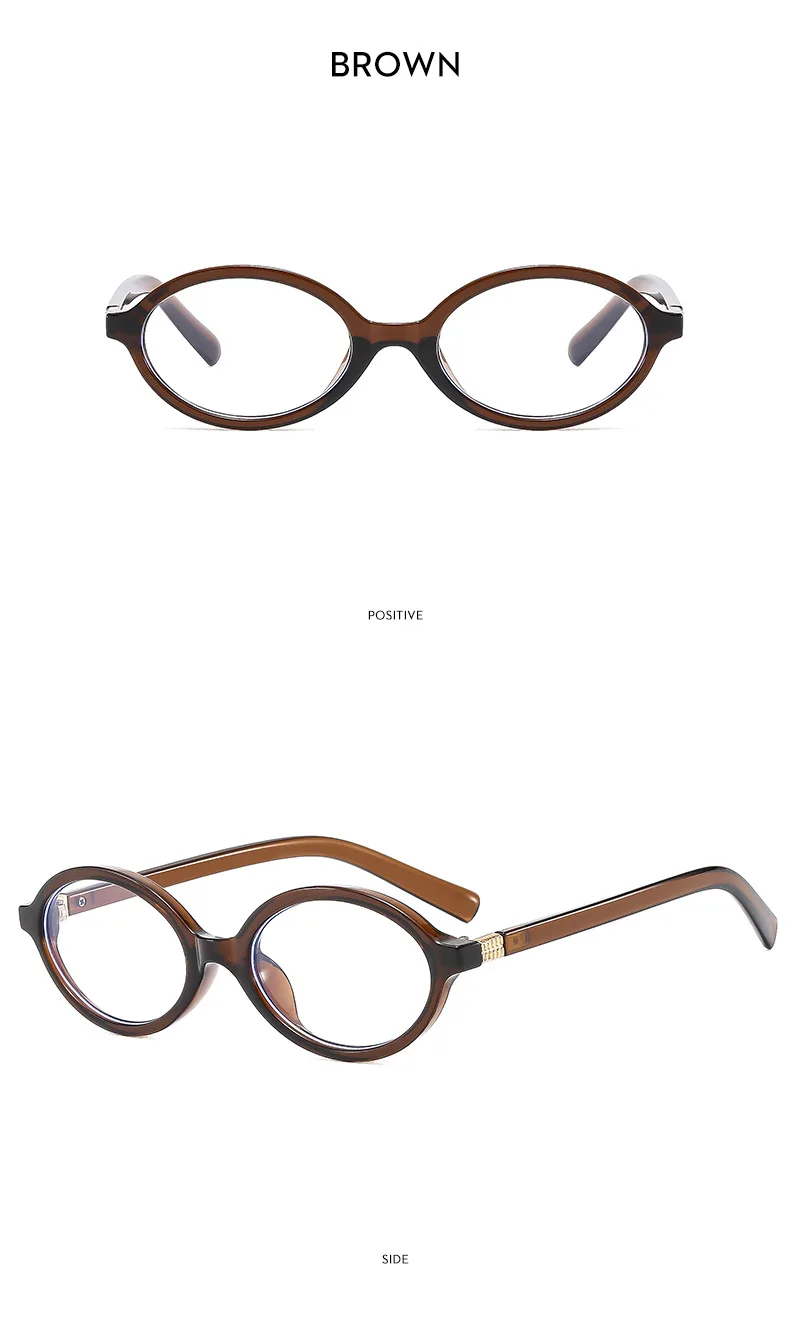Oval Shape Women's Reading Glasses Frame Luxury Brand Vintage Retro Leopard Eyeglasses Men Anti Blue Light Presbyopia Eyewear