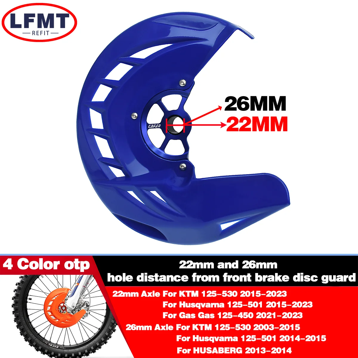 

22mm 26mm Front Brake Disc Guard For KTM Husqvarna 125 -400 450 530 SX SXF XC XCF EXC EXCF XCW TC FC TE FE TX FX Dirt Bike Parts