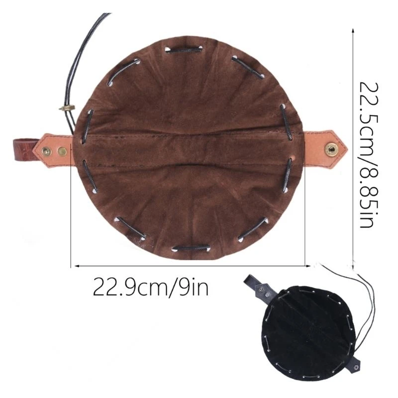 

PU Leather Bag Waist Pack Portable Halloween Coin Purse Vintage Medieval Drawstring Pouches Cosplay Supplies