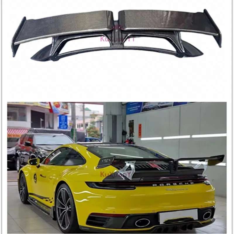 

Carbon rear spoiler for Porsche 911 992 Techart rear fender air knife for Porsche 992