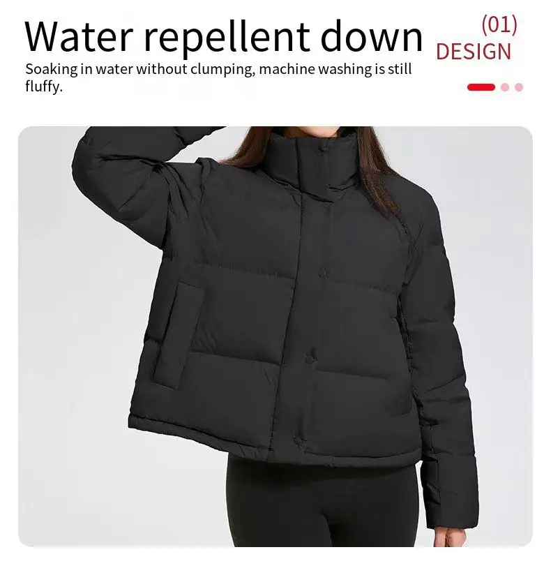 

Winter New Arrival Casual Warm Down Jacket for Women Windproof Waterproof Hooded Detachable Lined Thickened Coat