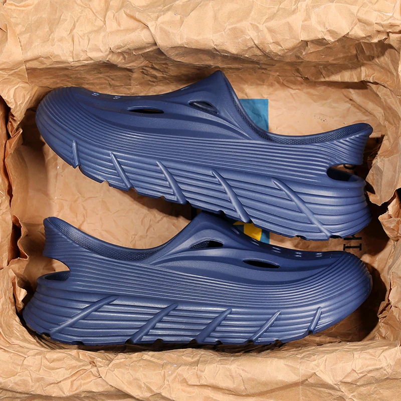 

Mens Beach Sandals Rubber Slippers Clogs Garden Shoes Outdoor Aqua Water Wading Zuecos Hombre Cholas Soft Comfortable