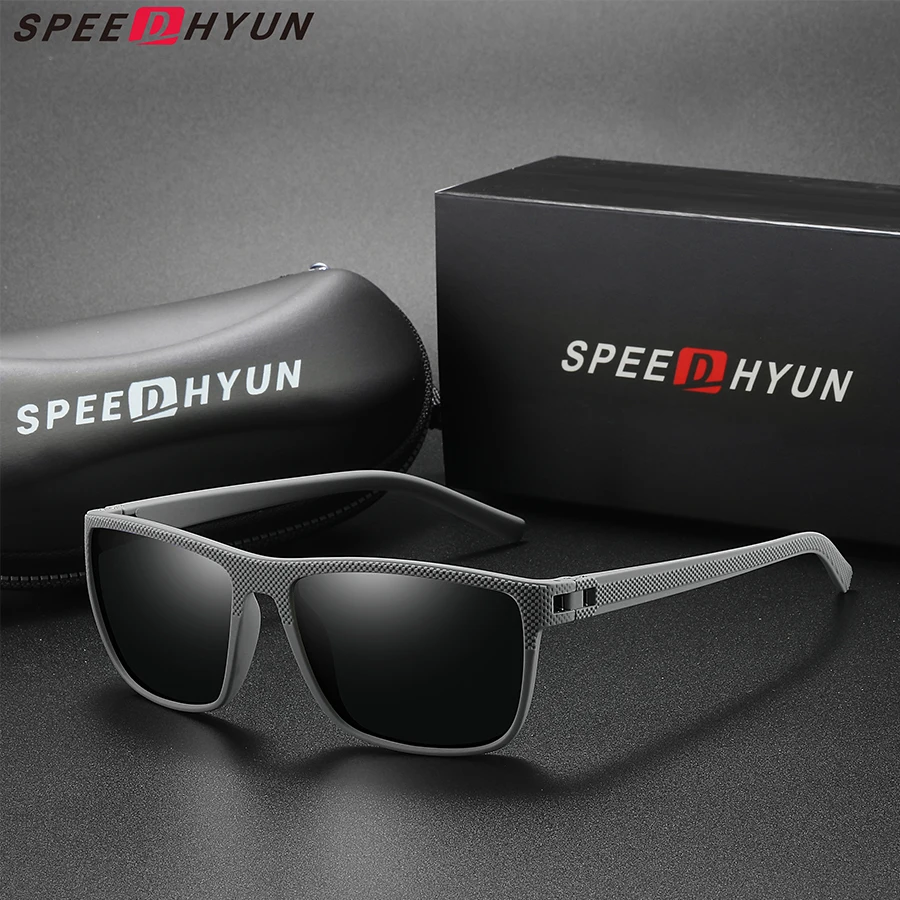 

SPEEDHYUN Fashion Sunglasses For Men Polarized Fishing Driving Protect Glasses Outdoor Sports Anti-slip Eyewear For Holiday