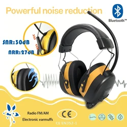 Bluetooth Shooting Safety Ear Muffs Hearing Protector Noise Reduction Noise Cancelling Ear Protection Headphones for Work Shops