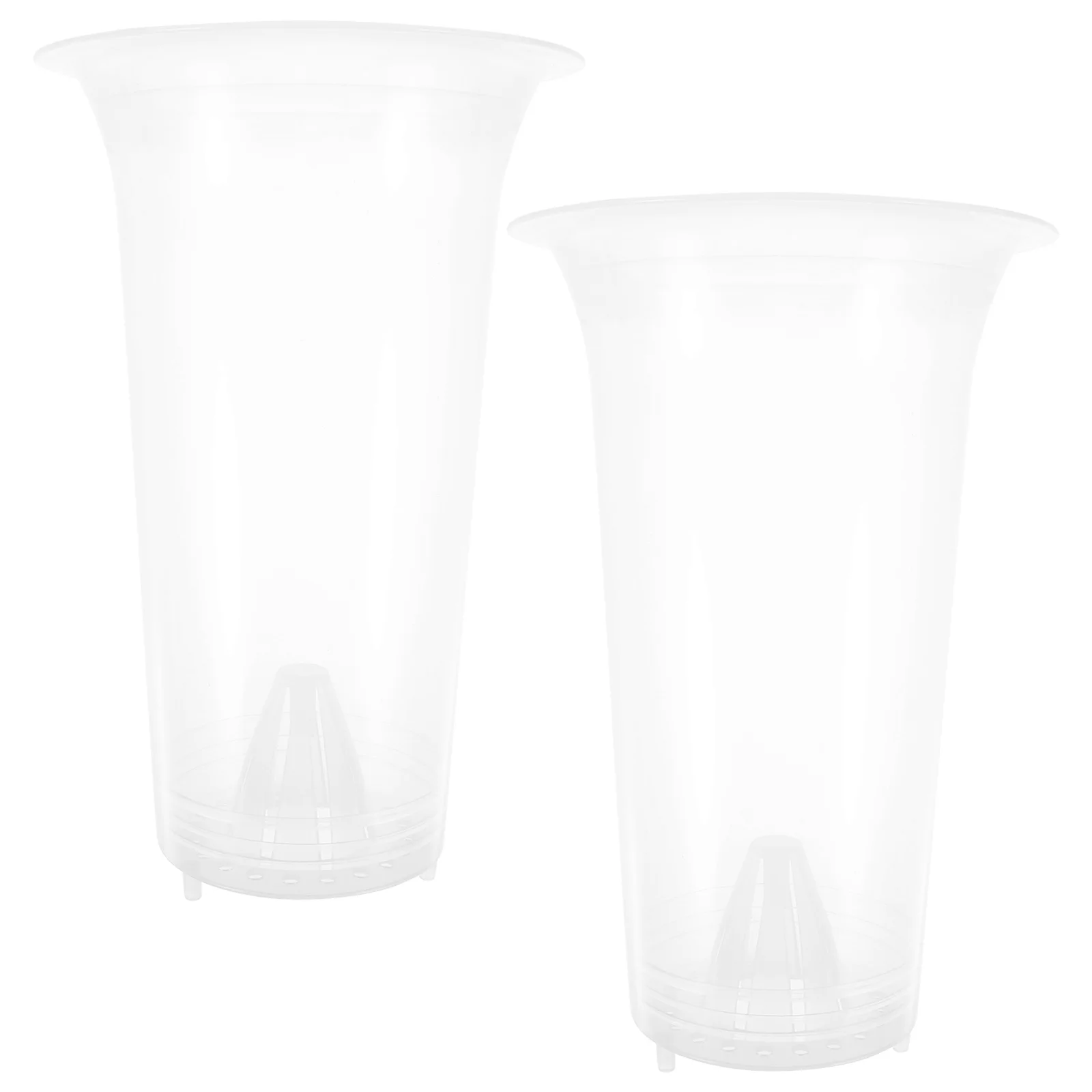 

2Pcs Clear chid Pots Plastic Flower Indoor Breathing Small Propagation Containers Ventilation Transparent