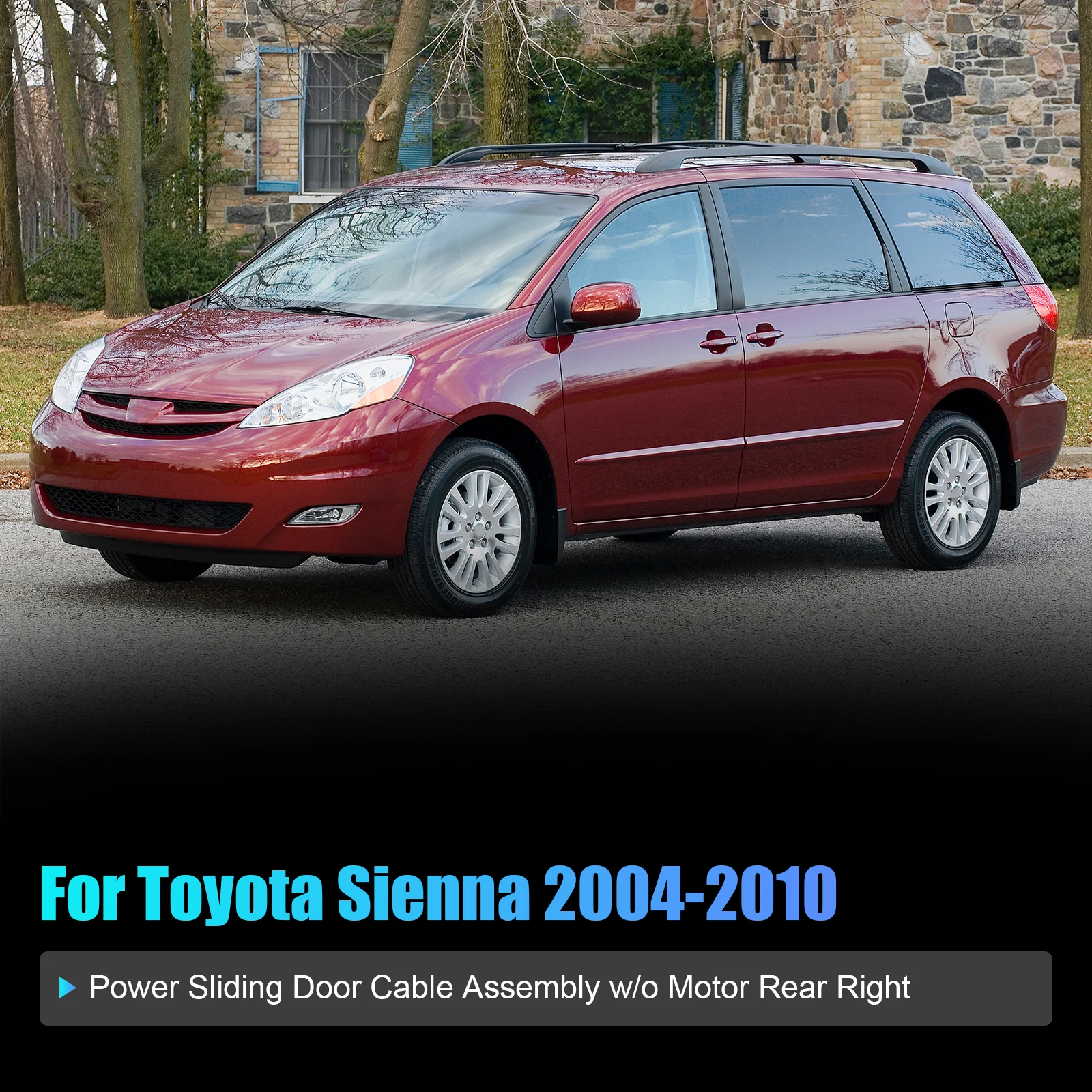 For Toyota Sienna 2004-2010 Model Rear Right Power Sliding Door Wiring Harness (Motor Not Included) 85620-08042