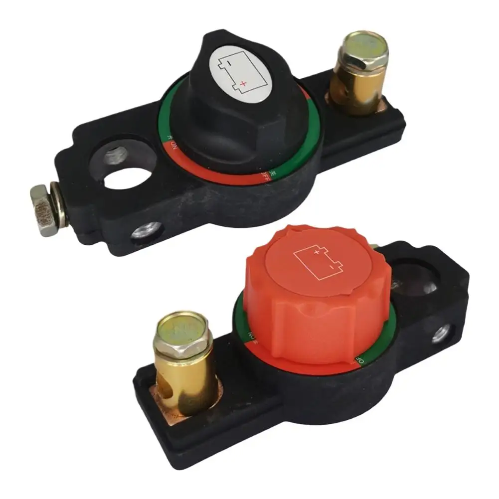 Battery Disconnect Switch, Manual Circuit Breaker for 12V-24V Systems, Anti-Leakage Power Cutoff Protector for Auto & Marine