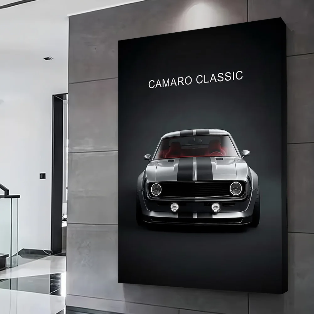 Sports Camaro Classic Car Poster Customizable Printed Canvas Painting for Pictures Wall Art Home and Decoration Wand Deko Room