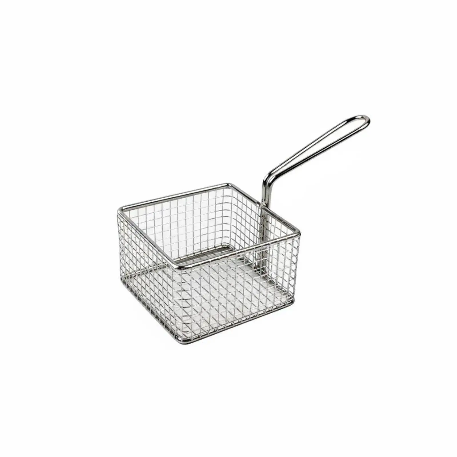 Mini Fry Basket Restaurant Design French Fry Serving Basket Rustproof Kitchenware for Chefs, Home Cooks, Restaurants, Cafes,