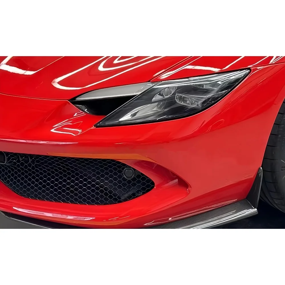 OEM Style Dry Carbon Fiber Headlights with air Intake and Headlight Decoration Suitable for Ferrari 296GTB Modification
