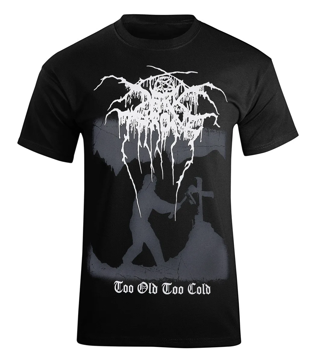 

DARKTHRONE TOO OLD TOO COLD футболка мужская и женская хлопковые футболки с круглым вырезом и короткими рукавами ретро футболка в стиле хип-хоп Y2k мужская одежда