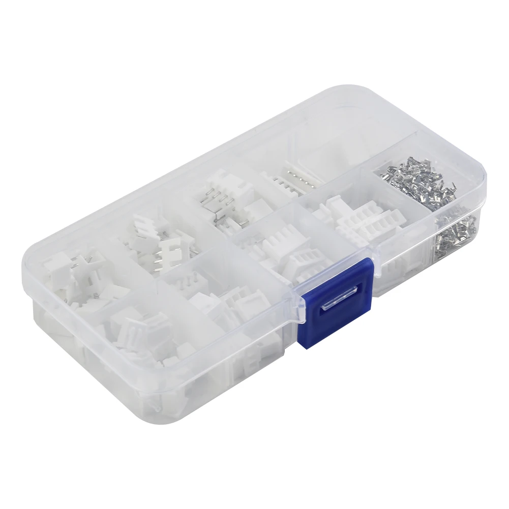 Pratical Terminal Board Connectors 230PCS/box Male Female Kit Nylon+Tinned Copper White XH2.54mm Electronic Components