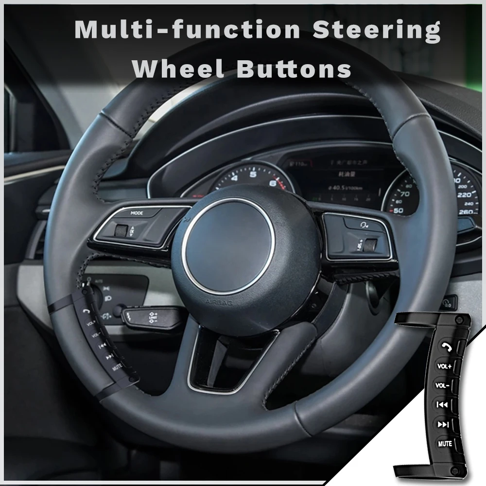 Universal Wireless Steering Wheel Control Button Multi-function Car DVD Player Radio Remote Control for Autoradio Accessories