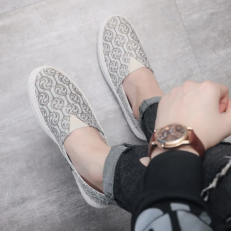 comfortable breathable canvas shoes for man loafers casual shoes designer espadrilles hommes alpargatas hombre