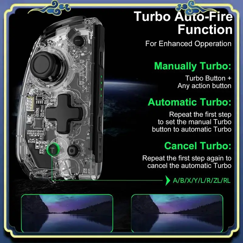 

Elite Plus Joypad ALPS Analog Stick No Deadzone No Drifting With Light For Swtich/Lite/OLED B Easy Install Easy To Use