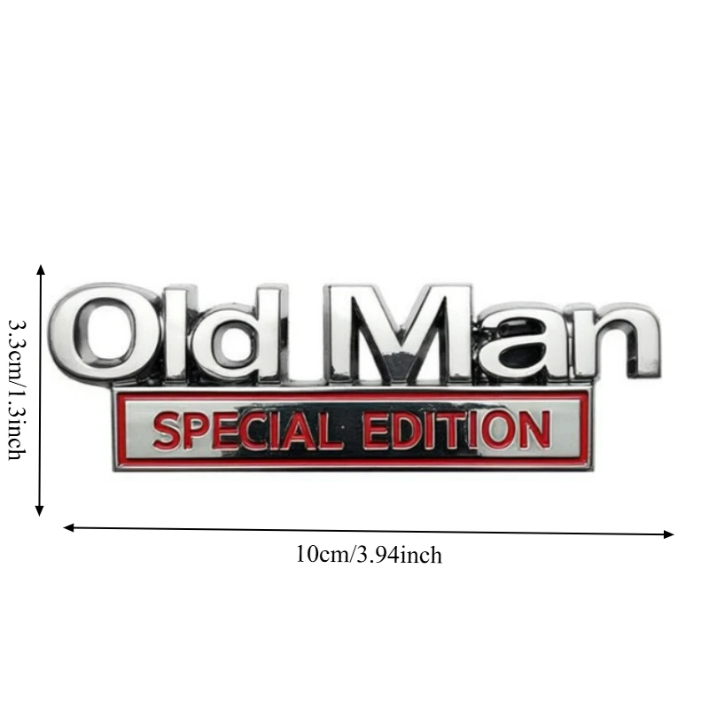 High-quality Metal Stickers - Letter - Oldman Edition and Spacial Type Decorative Accessories Boarding Notice