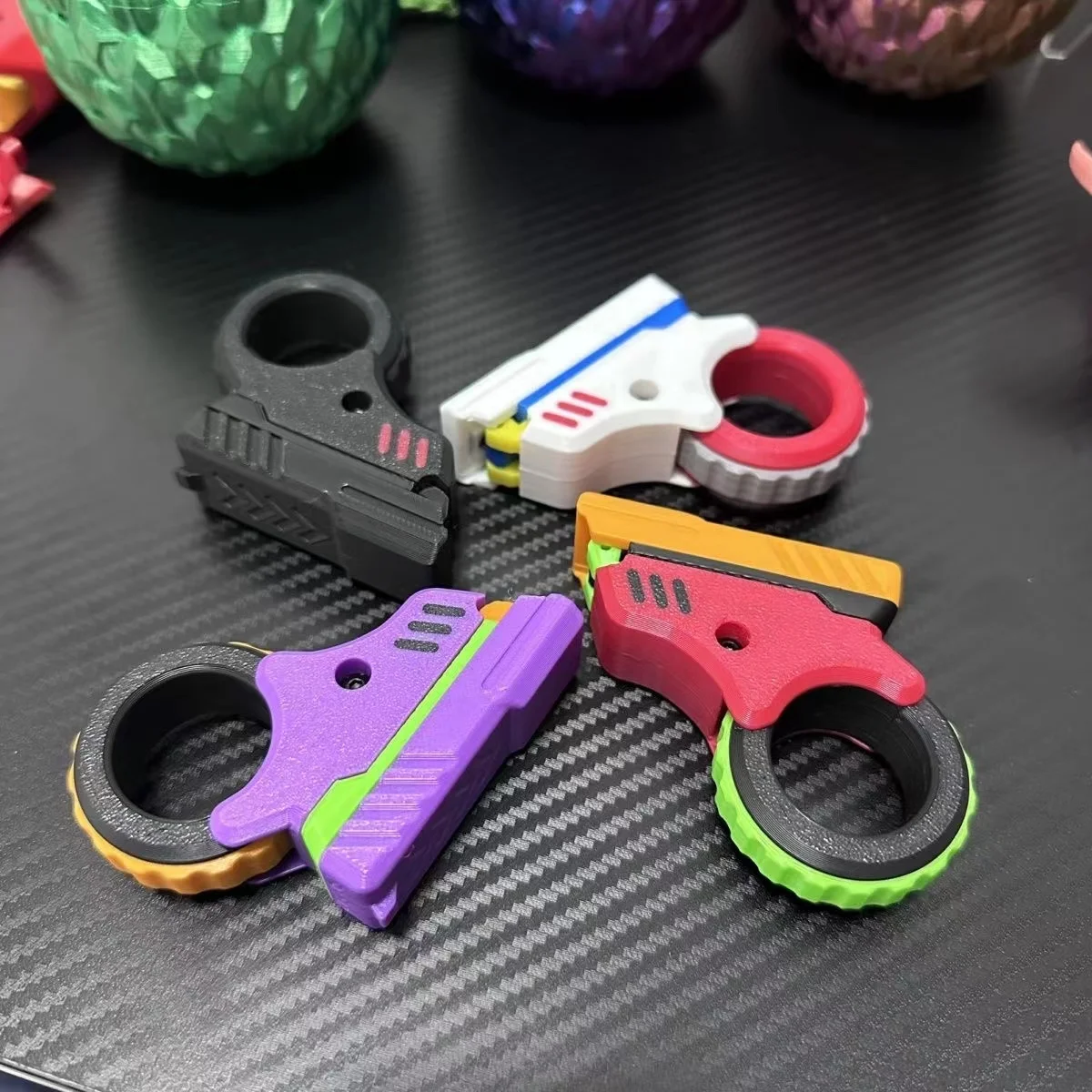 3D printing magnetic + ratchet compound decompression fingertip push EDC toys Casual relaxation entertainment toys