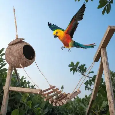 

Reptile Hideout Coconuts Shell Shelter Vivid Design Lightweight Pet Habitat Lizard Hide Place Reptile Hideout Lizard Hide Place