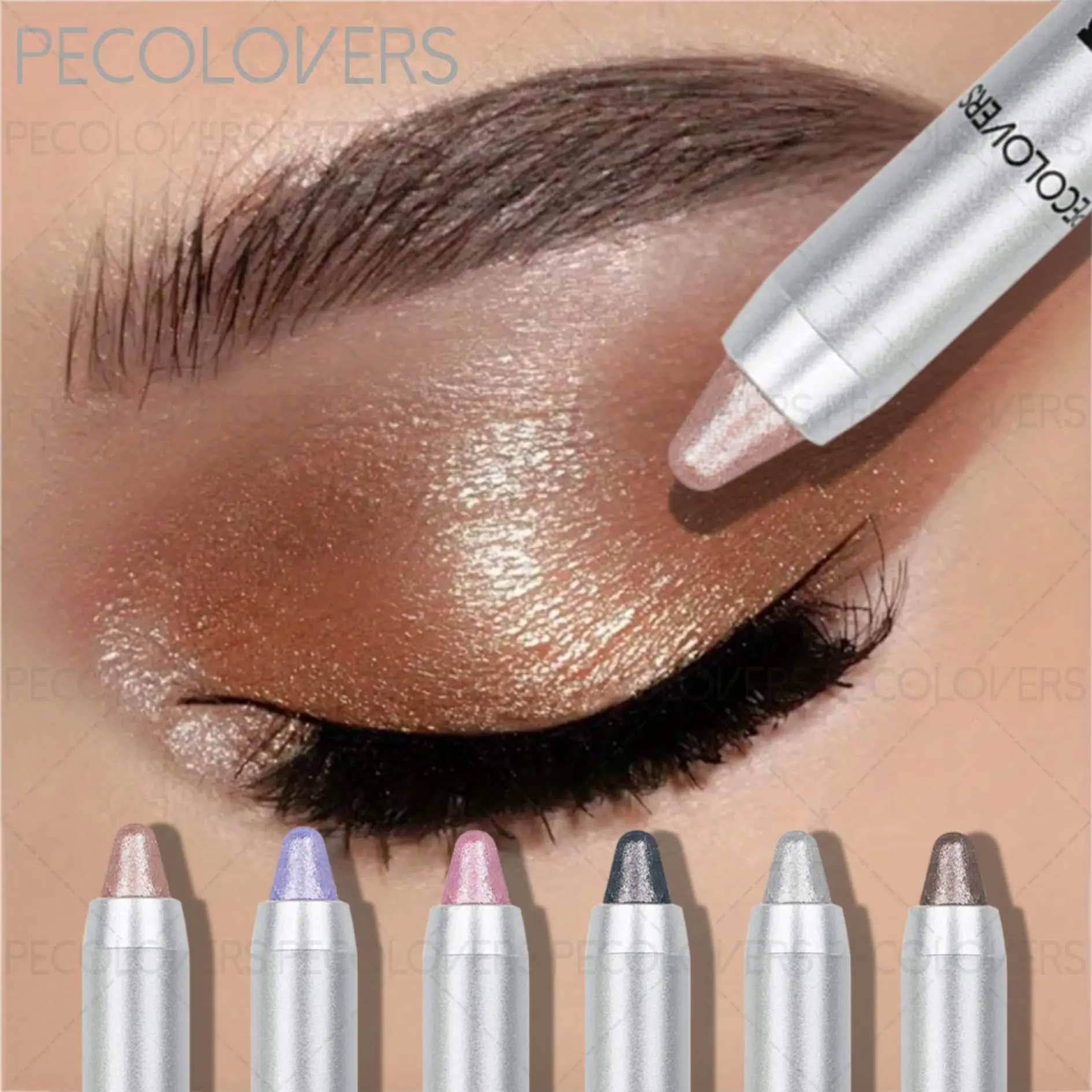 ブライトニング ハイ ライト アイシャドウ スティック、ロングラスティング、シマー グリッター、ハイライター アイシャドウ ペンシル