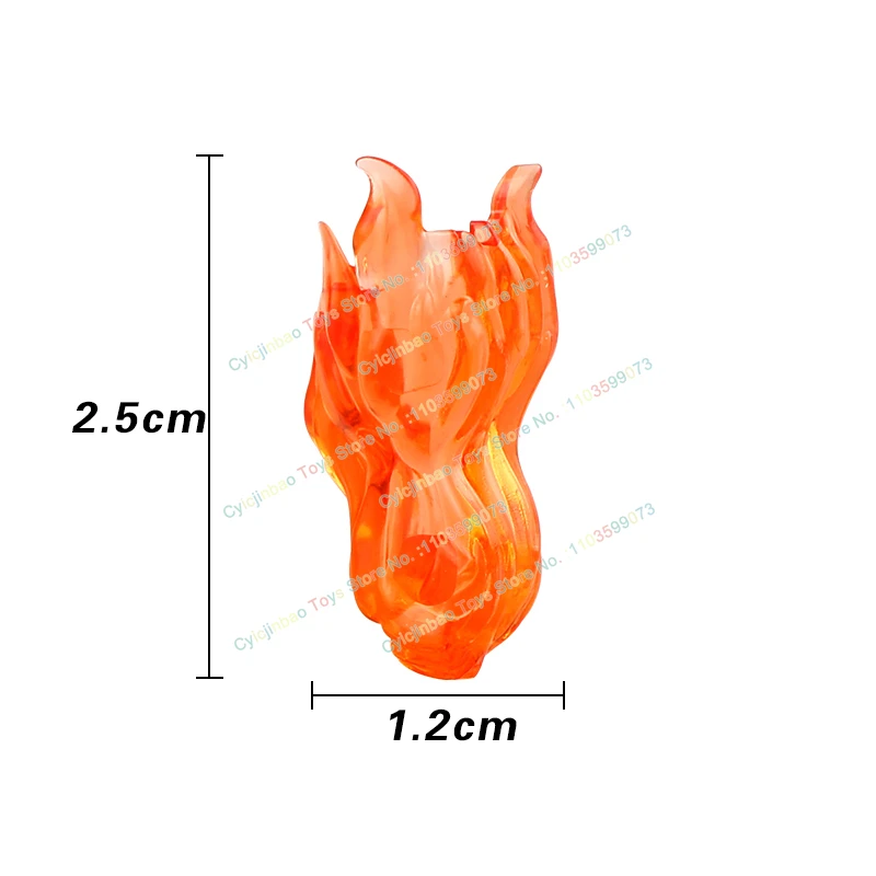 PJD6-45 Anime Serie Special Effects Pieces Fire Fists Flames Third Party Building Blocks Weapon Accessories Kids Toys Gifts